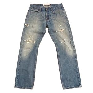 Vintage Y2K Levi’s 514 Slim Straight Leg Jean Distressed Mexico / Size 32 X 30